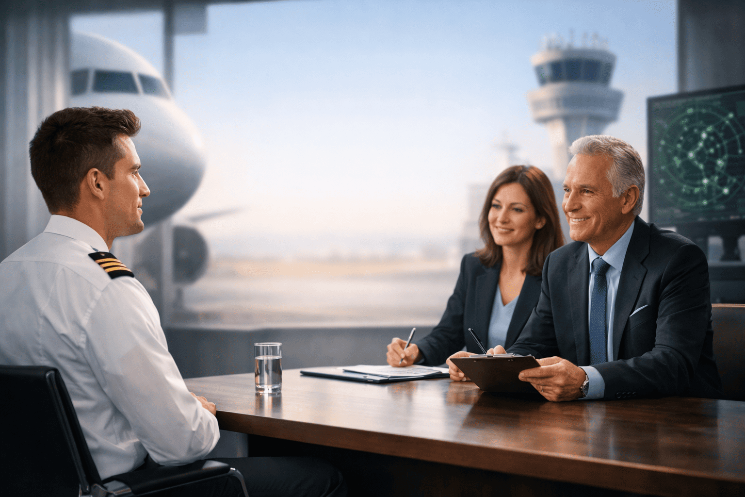 Pilot interview tips to control nervousness and build command presence