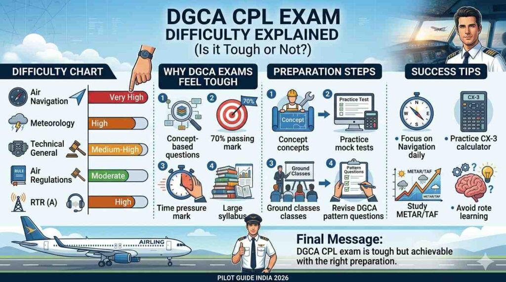 DGCA CPL Exam Difficulty Explained